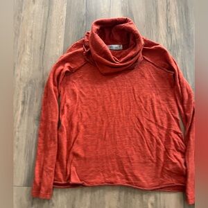 Free People FP Beach Cocoon Cowlneck Long Sleeve Pullover 100% Cotton Size S/M